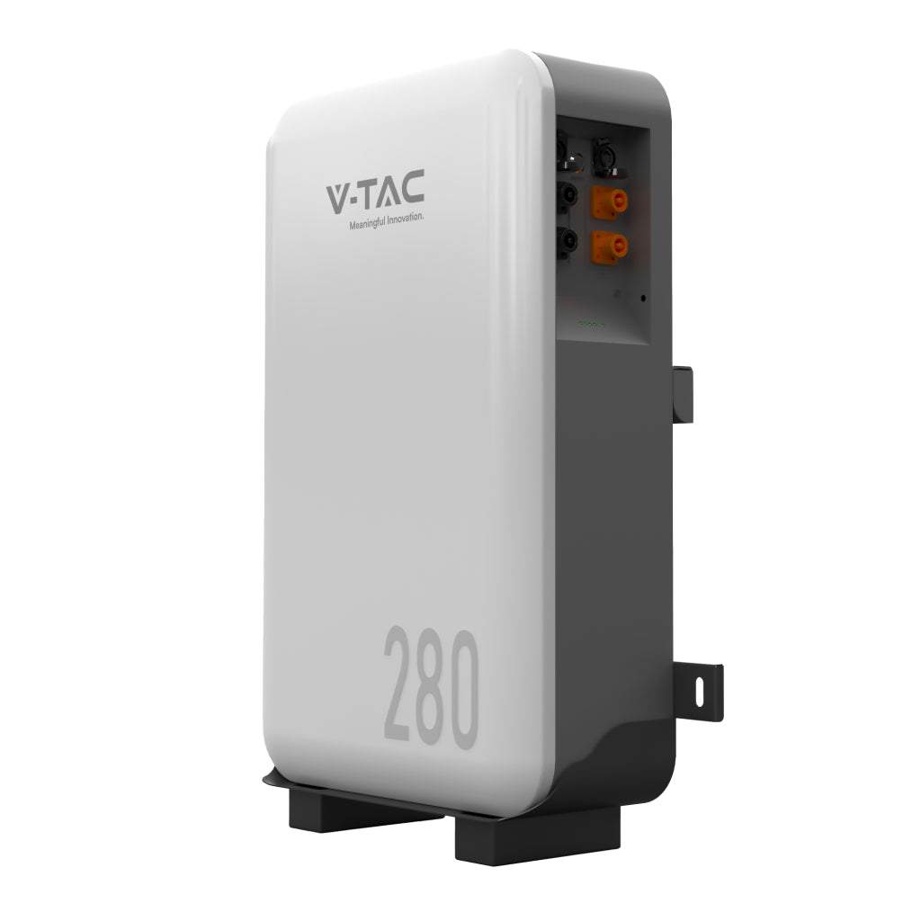 V-TAC Batteria di Accumulo 14.33kWh al Litio-Ferro-Fosfato LiFePO4 BMS Integrato per Inverter Fotovoltaici CEI 0-21 51.2V 280Ah IP65 Garanzia 10 Anni V-TAC Batteria di Accumulo 14.33kWh al Litio-Ferro-Fosfato LiFePO4 BMS Integrato per Inverter Fotovoltaici CEI 0-21 51.2V 280Ah IP65 Garanzia 10 Anni